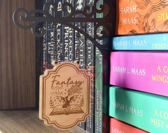 Fantasy Book Sign, Christmas Gift, Custom Book Tavern Sign, BookTok Gift, Bookshelf Genre Divider, Book Lover Gift, Bookish Home Decor