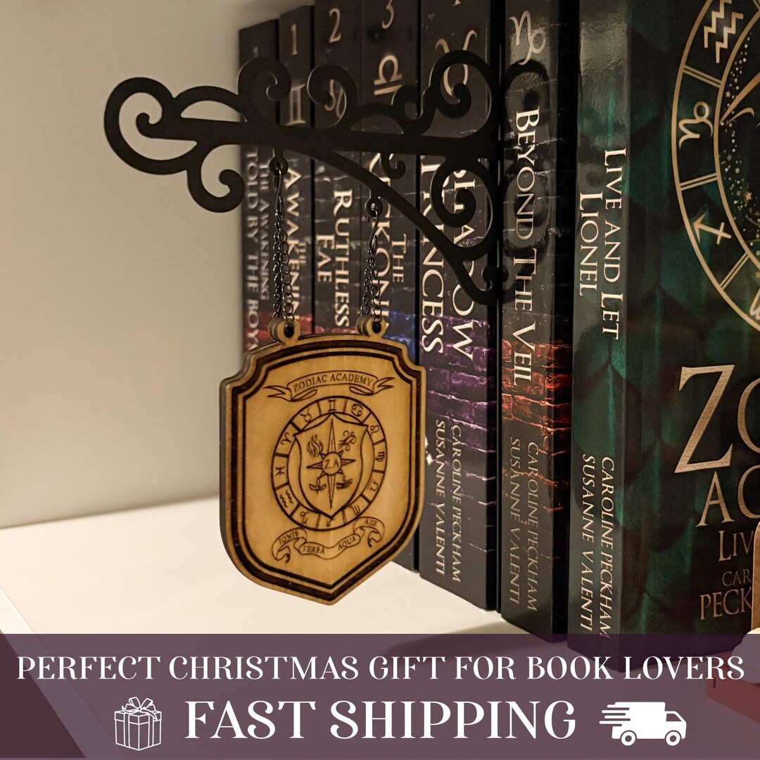 Zodiac Academy Bookcase Genre Divider, Zodiac Academy Books, Christmas ...