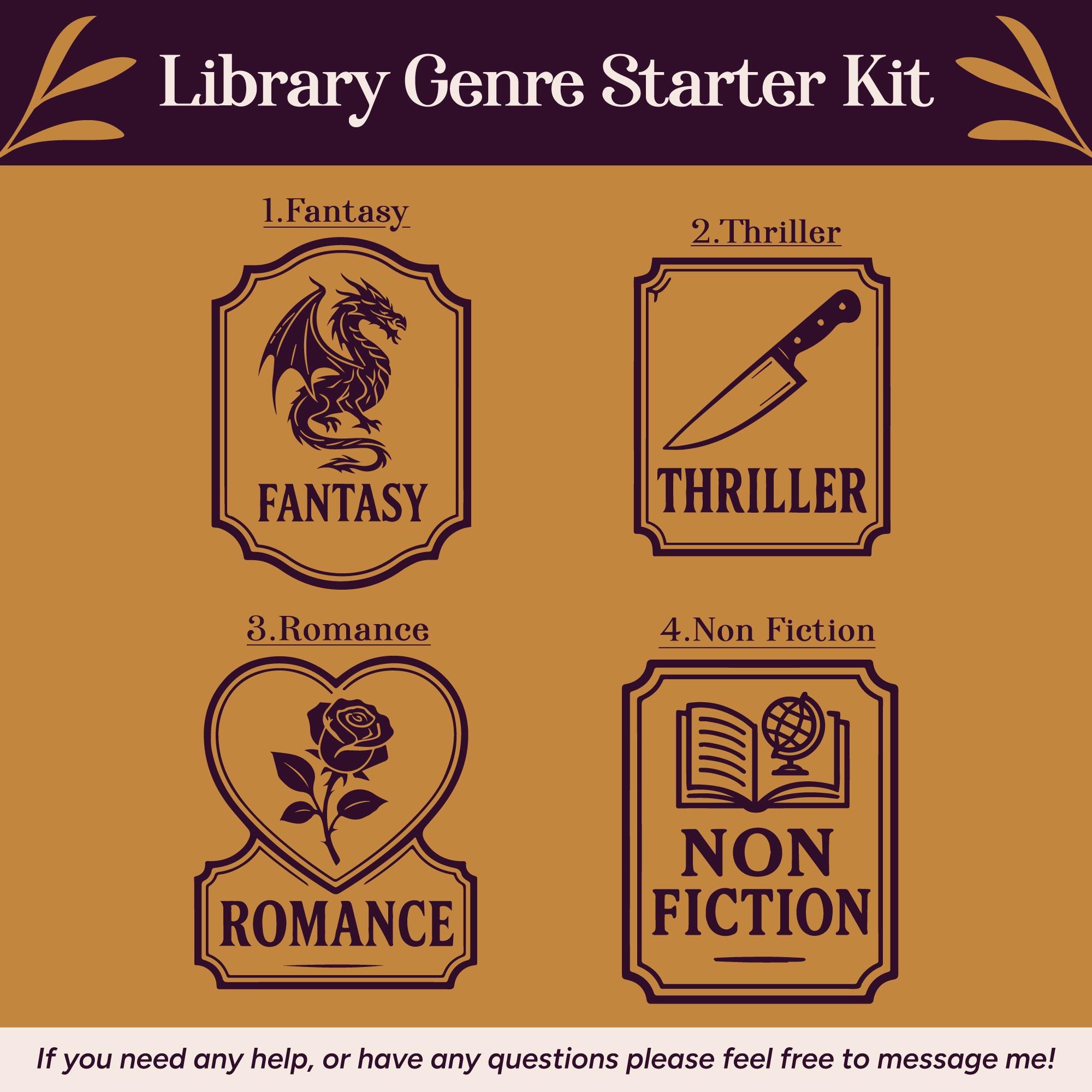 Build Your Dream Bookcase, Bookcase Essentials Bundle, Wooden Genre ...