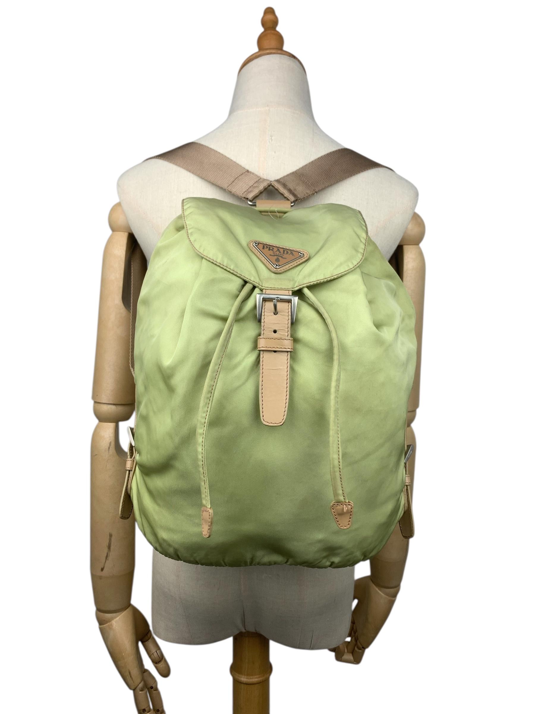 Prada green nylon small backpack bag Prada Nylon Mini Backpack - Green | Mercari main image 2
