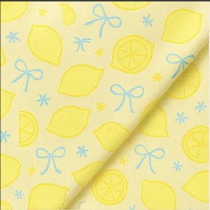 Nahtloses Zitronenmuster | Pastell Gelb und Blau Zitrus Digitales Papier | Sommer Hintergrund für Scrapbooking, Stoff, Aufkleber