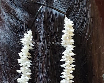 Gajra di gelsomino artificiale per chignon / Cordino di fiori bianchi da sposa indiano / Accessorio per capelli dell'India meridionale / Veni Gajra spesso per Haldi, Saree