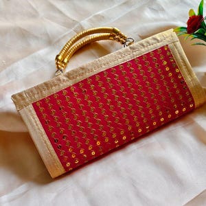 Elegante bolso de mano Jari con asa: bolso de noche nupcial multicolor, bolso bandolera para mujer y niña, bolso de fiesta.