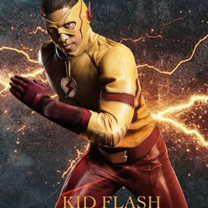 Kid flash, DC superhero poster