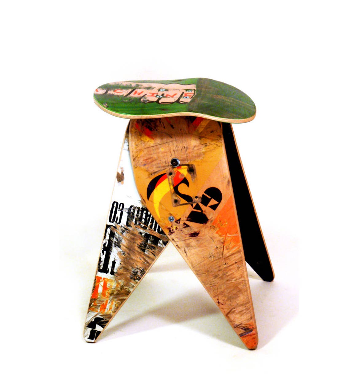 Deckstool 18 Recycled Skateboard Stool Single Stool Etsy