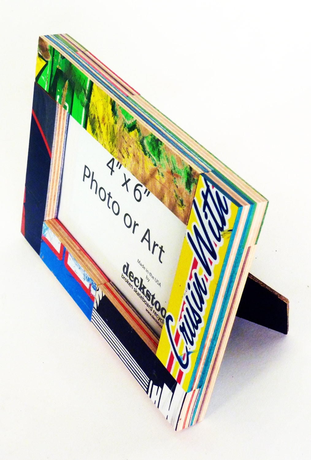 Picture Frame for 4x6 Photo or Artwork. Made From Recycled | Etsy