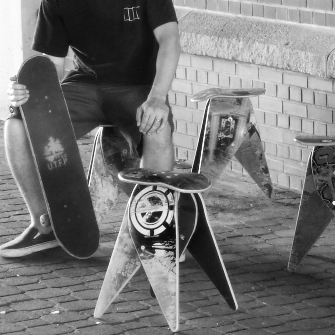 Deckstool 18 Recycled Skateboard Stool Single Stool Etsy