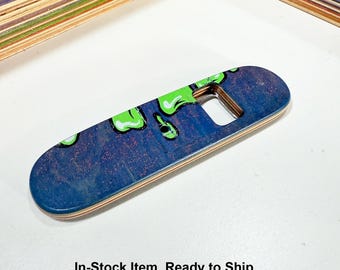 Recycled Skateboard Bottleopener with Strong Magnet. In-Stock Ready to Ship