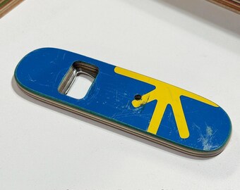 Skateboard Bottle Opener with Magnet. Blue GIRL SkateDeck. In-Stock, Ready to Ship.