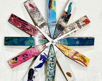 MCM Skateboard WallClock - WheelBite SkateClock - Cool Mix of Colors