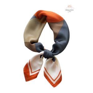 100% Pure Silk Scarf Neckerchief, Silk Bandana, Square Silk Hair Scarf, Neckerchief For Women, Silk Neck Scarf, Neckerchief, Gift For Her