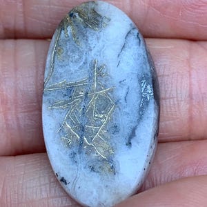 Native Gold in Quartz Cabochon | "GOLD LIGHTNING" | California Gemstone | Hand Cut by 49erMinerals | C7175