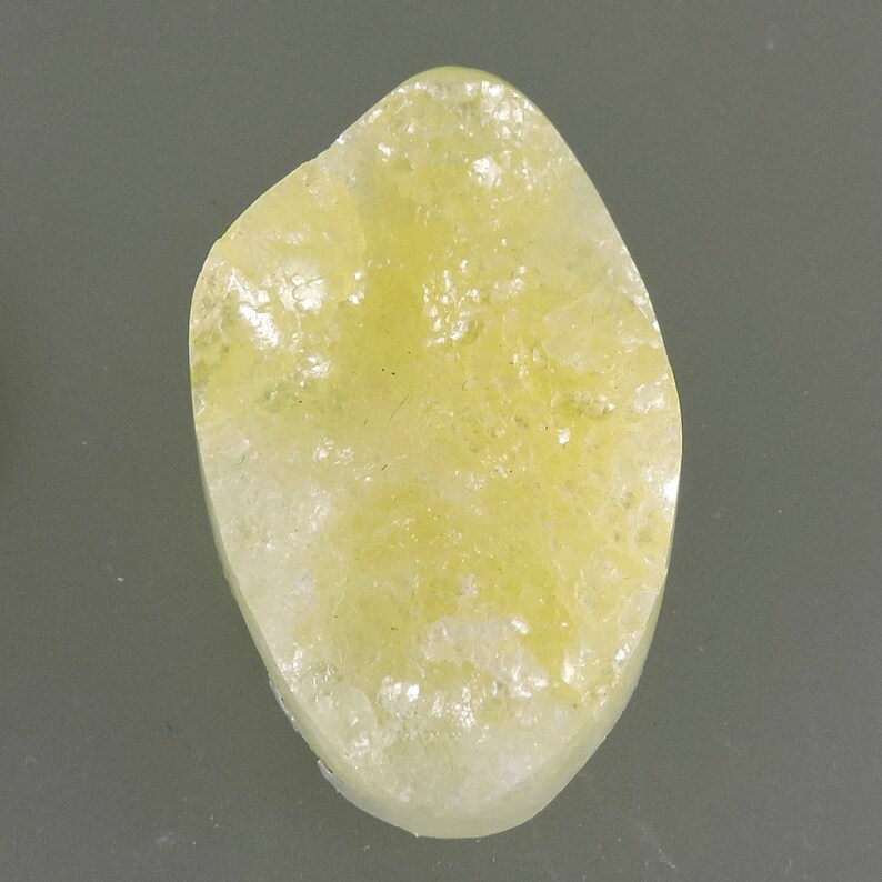 Pendant Cabochon Hand Cut by 49erMinerals C2878 Sun Yellow Brucite Cabochon Designer Brucite Cabochon Brucite Cabochon