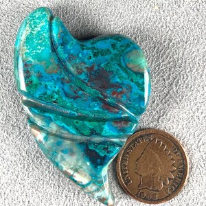 Chrysocolla Malachite Cabochon | Arizona Gemstone | Hand Cut by 49erMinerals | C6673 image 4
