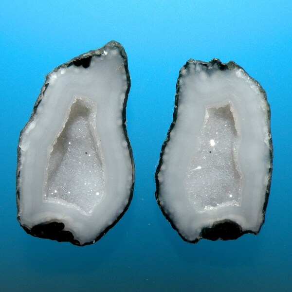 Illianita (Tobasco) Geode 100% Natural Hand Cut Cabochon Set from Mexico, free U.S. shipping