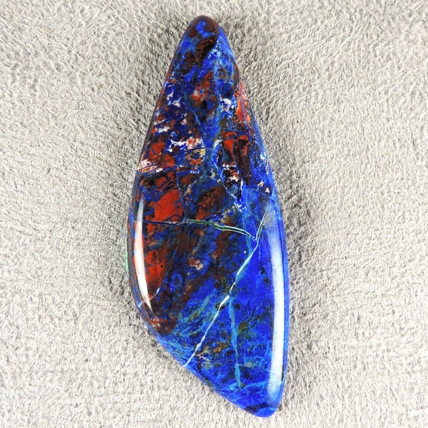 Blue Bird Azurite Cabochon, Blue Bird Azurite Cab, Designer Blue Bird Cab, Pendant Cab, Gift Cab, C6080, Hand Cut by 49erMinerals