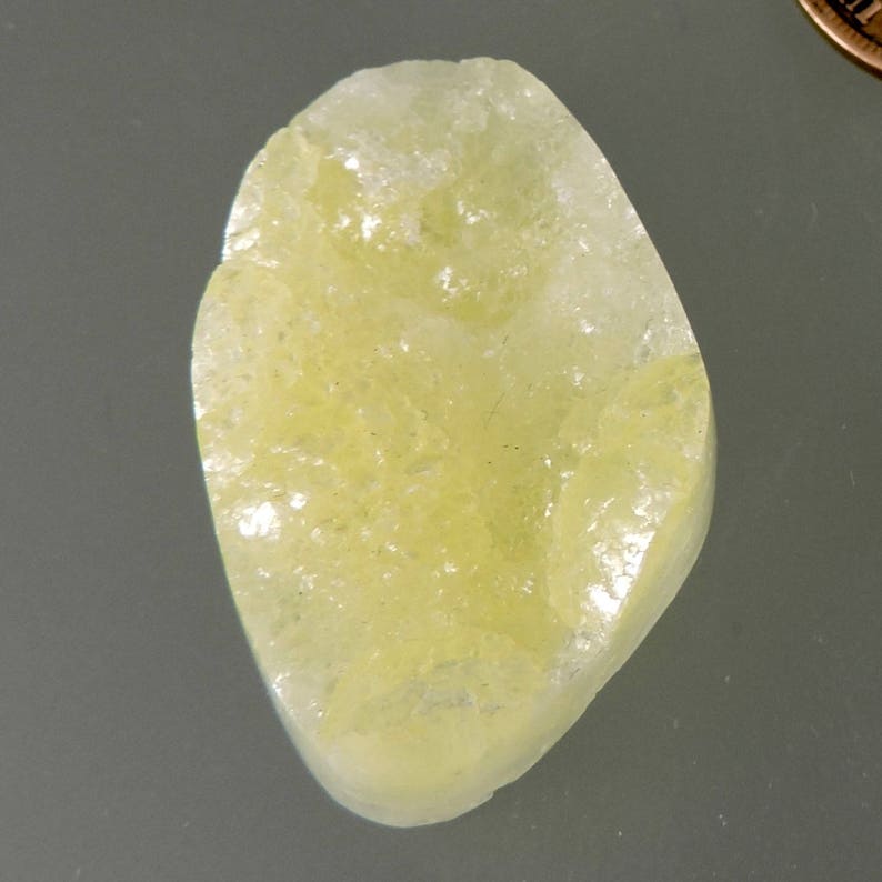 Pendant Cabochon Hand Cut by 49erMinerals C2878 Sun Yellow Brucite Cabochon Designer Brucite Cabochon Brucite Cabochon