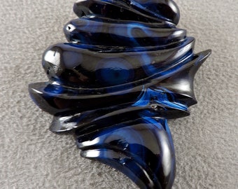 Azurite Cabochon, Bisbee Imperial Azurite Cab, C4549, Hand Sculpted by Nick Alexander