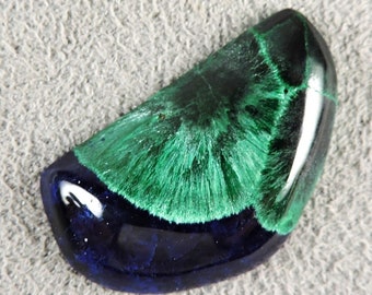 Bisbee Azurite and Malachite Cabochon, Bisbee Azurite and Malachite, C6547, Hand Cut by 49erMinerals