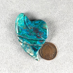 Chrysocolla Malachite Cabochon | Arizona Gemstone | Hand Cut by 49erMinerals | C6673 image 2