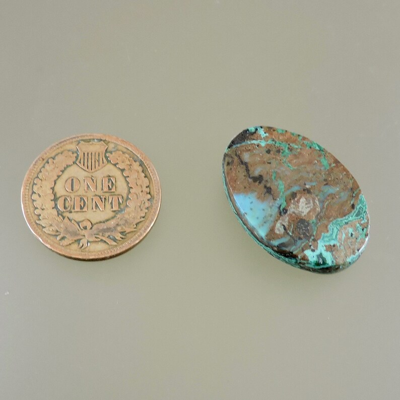 Azurite and Malachite Cabochon C3675 Hand Cut by 49erMinerals Gift Cab Morenci Azurite and Malachite Cab Designer Azurite Cab