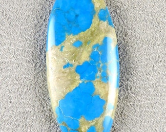 Ceruleite Cabochon, Blue Ceruleite Cab Rare Ceruleite Cab, C6619, Hand Cut by 49erMinerals