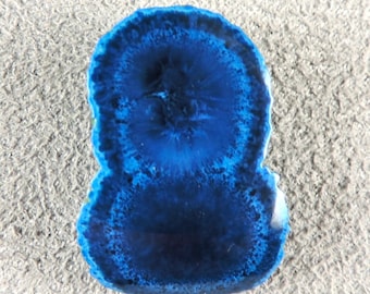 Shattuckite Cabochon , Blue Velvet Shattuckite Cab,  Chatoyant Shattuckite Cab, C6583, Hand Cut by 49erMinerals