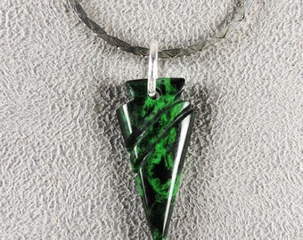 Maw Sit Sit Jade Necklace, Maw Sit Sit Jade Pendant, Ready to Wear Maw Sit Sit, C6635, Hand Cut from 49erMinerals