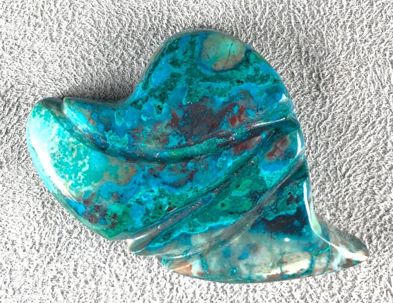 Chrysocolla Malachite Cabochon | Arizona Gemstone | Hand Cut by 49erMinerals | C6673 image 5
