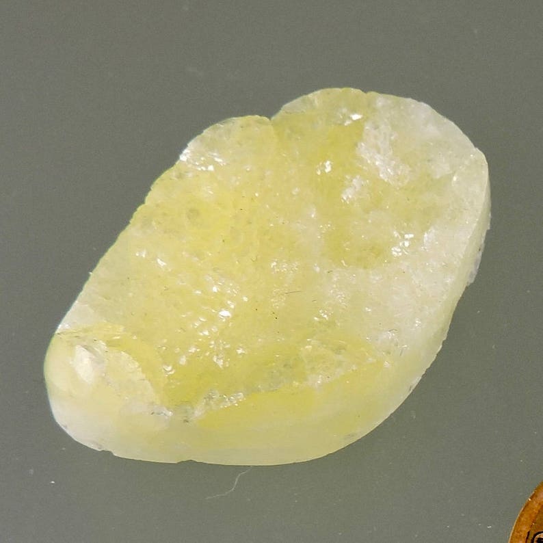 Pendant Cabochon Hand Cut by 49erMinerals C2878 Sun Yellow Brucite Cabochon Designer Brucite Cabochon Brucite Cabochon