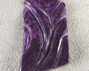 Sugilite Sculpted Cabochon, Purple Sugilite Cab, C6585, Hand Cut by 49erMinerals