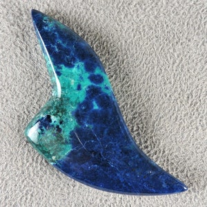 Shattuckite Cabochon, Chrysocolla with Conichalcite Cab from Bisbee, Arizona, C6119, Hand Cut from 49erMinerals