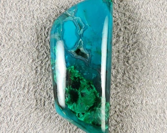 Gem Chrysocolla and Malachite Cabochon, Gem Chrysocolla and Malachite Cab, C6211, Hand Cut by  49erMinerals