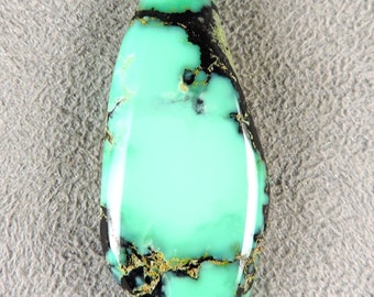 Crescent Valley New Landers Cabochon, Chalcosiderite Cabochon, C6273, Hand Cut by 49erMinerals
