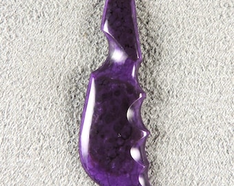 Sugilite Sculpted Cabochon, Purple Sugilite Cab, C6625, Hand Cut by 49erMinerals