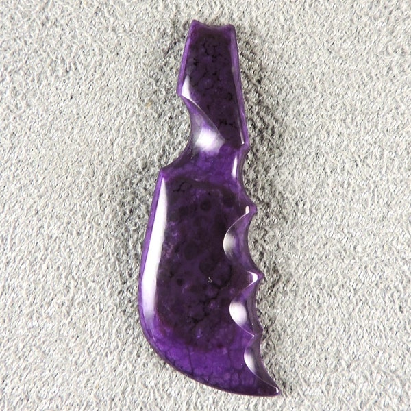 Sugilite Sculpted Cabochon, Purple Sugilite Cab, C6625, Hand Cut by 49erMinerals