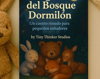 Spanish Bedtime Storybook PDF – Amiguitos del Bosque Kids Printable + Coloring Page