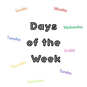 Days of the Week Printable Worksheets for Preschool | Tracing, Matching, Sequencing Activities | Homeschool + Classroom PDF
