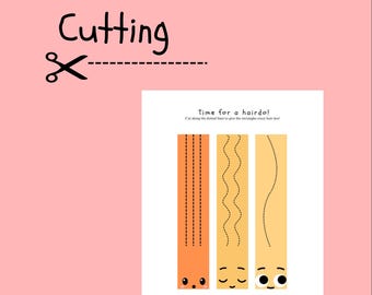 Printable Cutting Practice Worksheet | Fine Motor Scissor Skills for Preschool & Pre-K