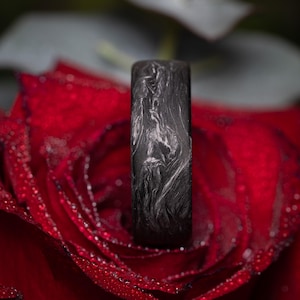 鍛造カーボンファイバーリング 無料刻印 メンズ 結婚指輪