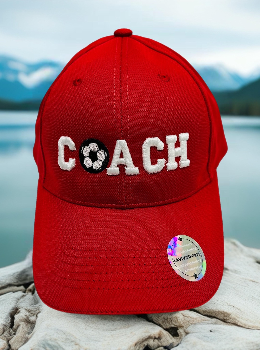 Soccer Coach 3D Puff Embroidery Baseball Cap, Dad Hat - Etsy display picture 2