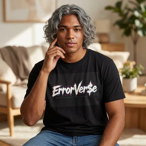 ErrorVerse Logo T-Shirt | Glitch Script Graphic Tee