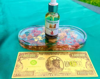 Óleo de Abundância do Fluxo Divino | Óleo Ritual de Manifestação do Dinheiro
