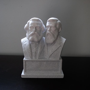 Karl Marx and Friedrich Engels bust