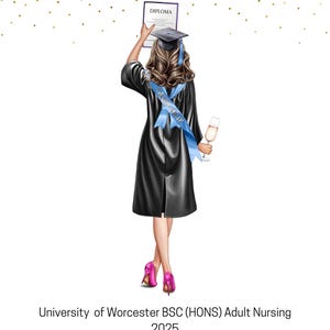 Graduation print, Graduation gift, Personalised Graduation print, Custom Graduation print, Graduation Gift Friend, Uni Gift, Gift for her