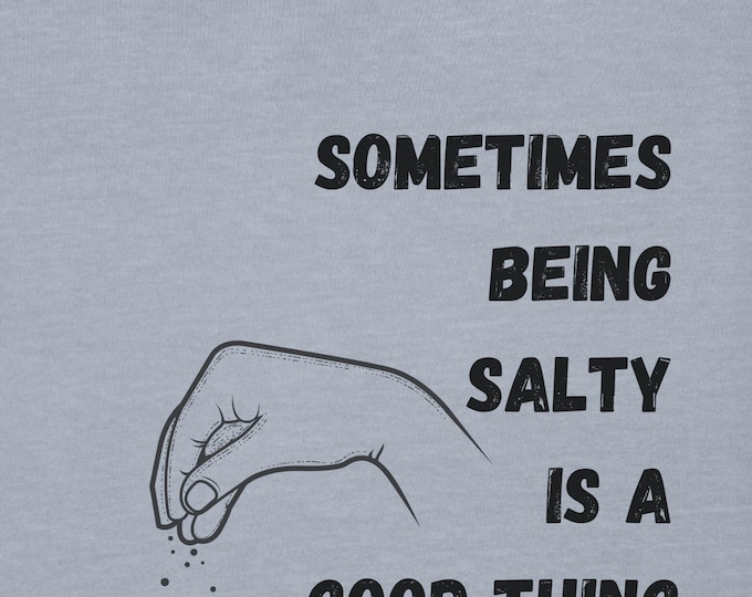 Featured listing image: Salty T-Shirt, Matthew 5:13, Christian Tee, Casual Wear, Scripture Shirt, Perfect Gift for Friends, Summer Style, Everyday Humor, women gift