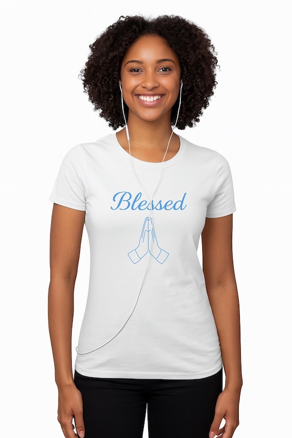 Blessed Women's T-Shirt | Faith Tee, Inspirational Shirt, Casual Wear, Gift for Her, Religious Apparel, Women's Top, Christian Clothing,