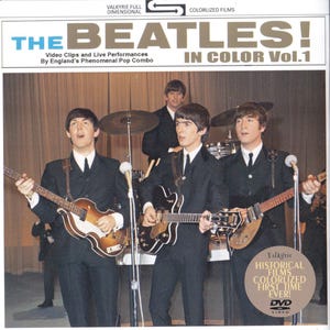 The Beatles in Color Vol 1 DVD Historic Beatles Film Previously Only in B&W