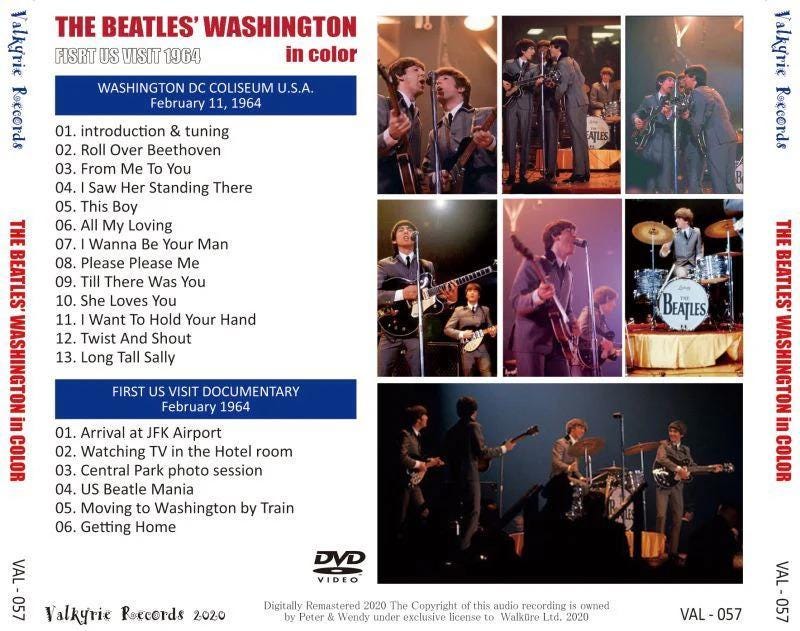 The Beatles Live in Washington, DC Coliseum 1964 in Color DVD Pro