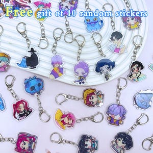 KPop Demon Hunter Acrylic Keychain,Kpop Demon Hunter Tiger Keychain,Kpop Demon Gift for Fan&Collectors,Rumi,Jinu,Kpop Demon Huntrix Keychain